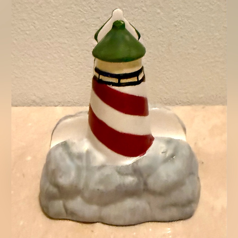 American Atelier at Home “NH Signals” lighthouse napkin holder.